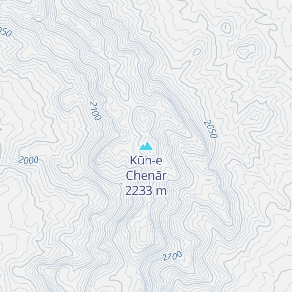 Map of Kūh-e Chenār