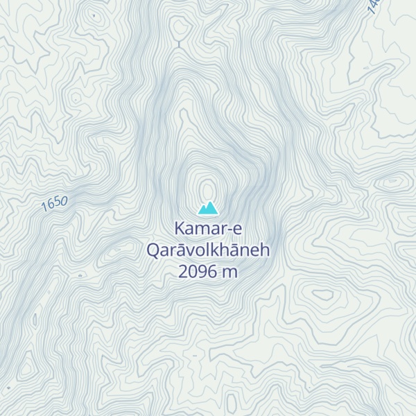 Map of Kamar-e Qarāvolkhāneh