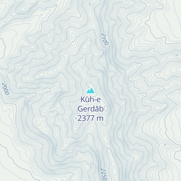 Map of Kūh-e Gerdāb