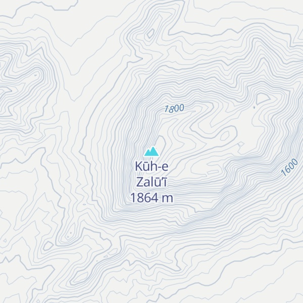 Map of Kūh-e Zalū’ī