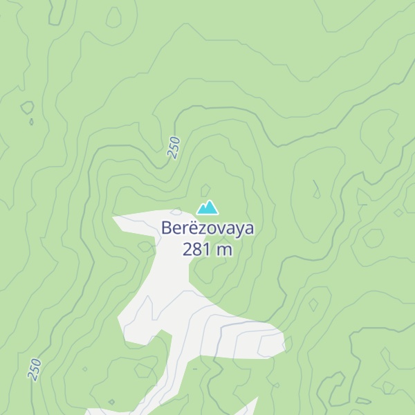 Map of Berëzovaya