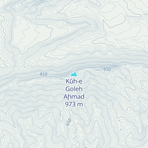 Map of Kūh-e Goleh Aḩmad