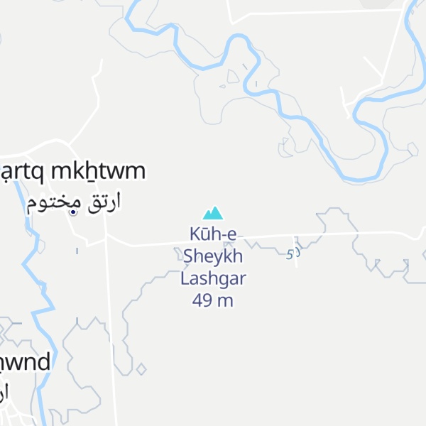 Map of Kūh-e Sheykh Lashgar