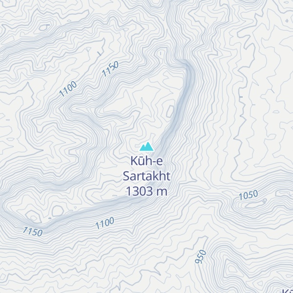 Map of Kūh-e Sartakht