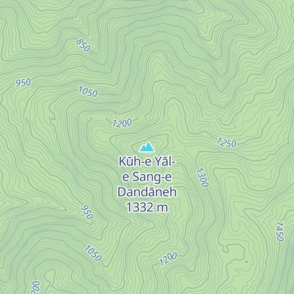 Map of Kūh-e Yāl-e Sang-e Dandāneh