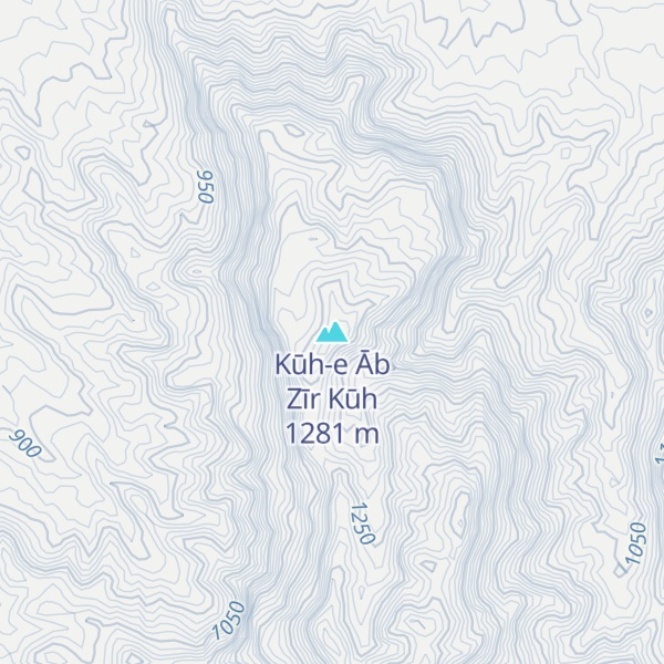 Map of Kūh-e Āb Zīr Kūh