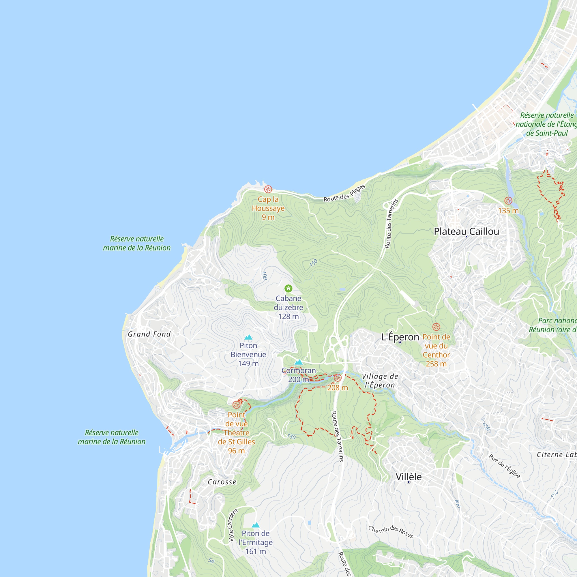 Cabane du zebre map