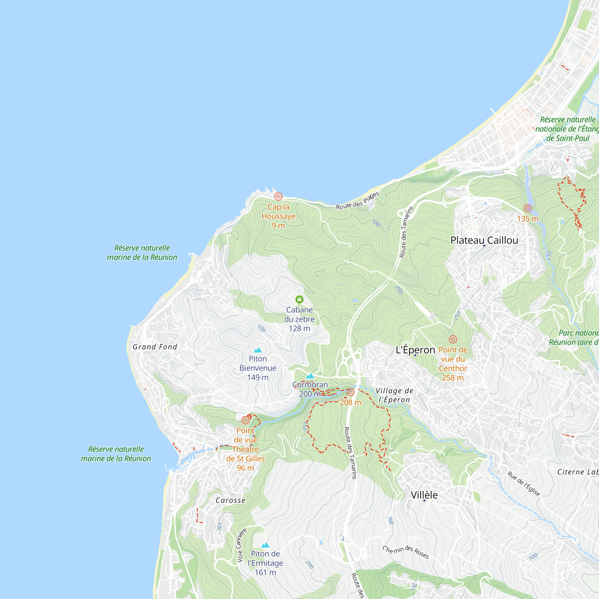 Cabane du zebre map
