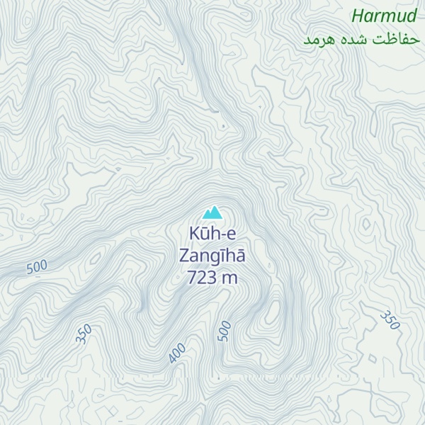 Map of Kūh-e Zangīhā