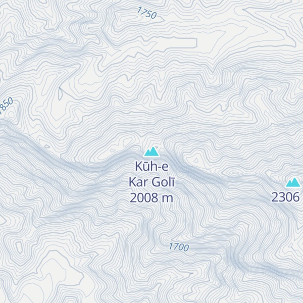Map of Kūh-e Kar Golī