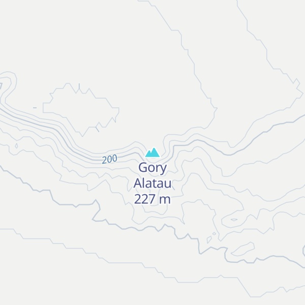 Map of Gory Alatau