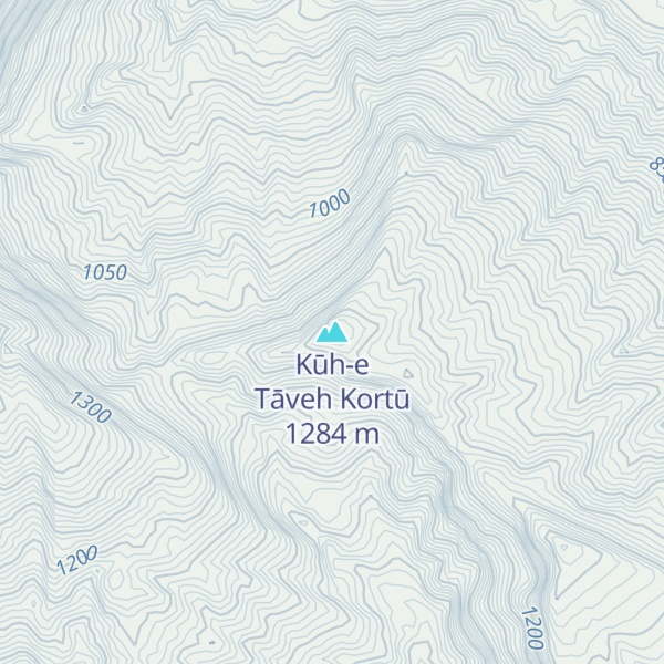Map of Kūh-e Tāveh Kortū