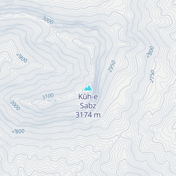 Map of Kūh-e Sabz