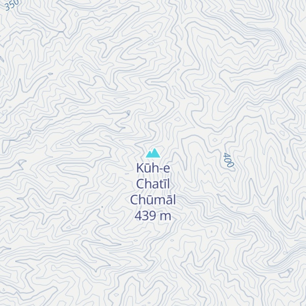 Map of Kūh-e Chatīl Chūmāl