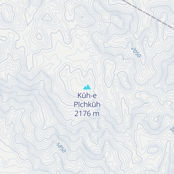 Map of Kūh-e Pīchkūh