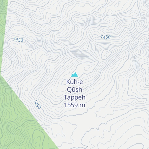 Map of Kūh-e Qūsh Tappeh