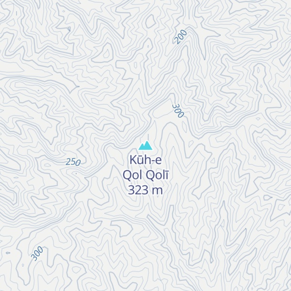 Map of Kūh-e Qol Qolī