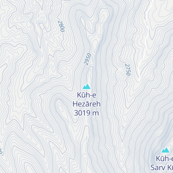 Map of Kūh-e Hezāreh