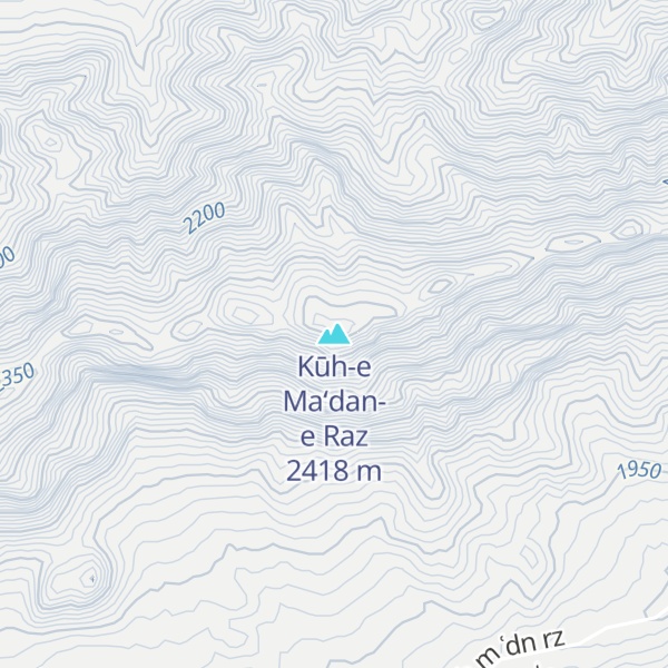 Map of Kūh-e Ma‘dan-e Raz