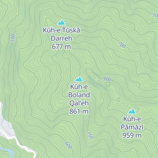 Map of Kūh-e Boland Qal‘eh