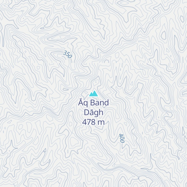 Map of Āq Band Dāgh