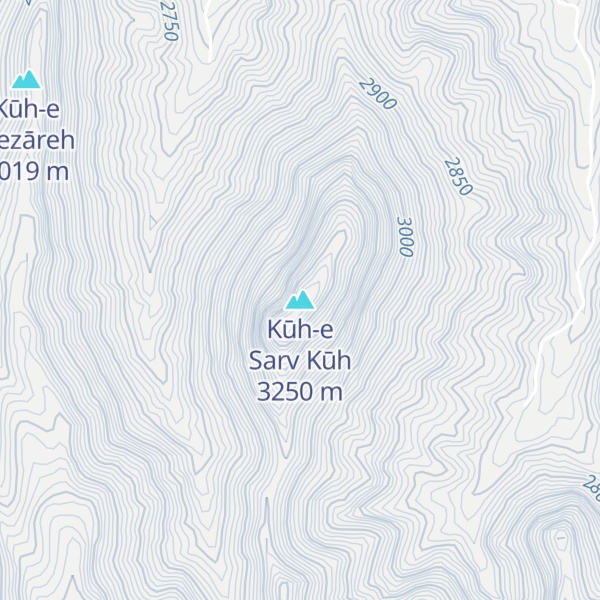 Map of Kūh-e Sarv Kūh