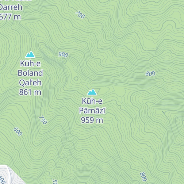 Map of Kūh-e Pāmāzī