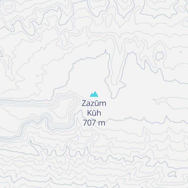 Map of Zazūm Kūh