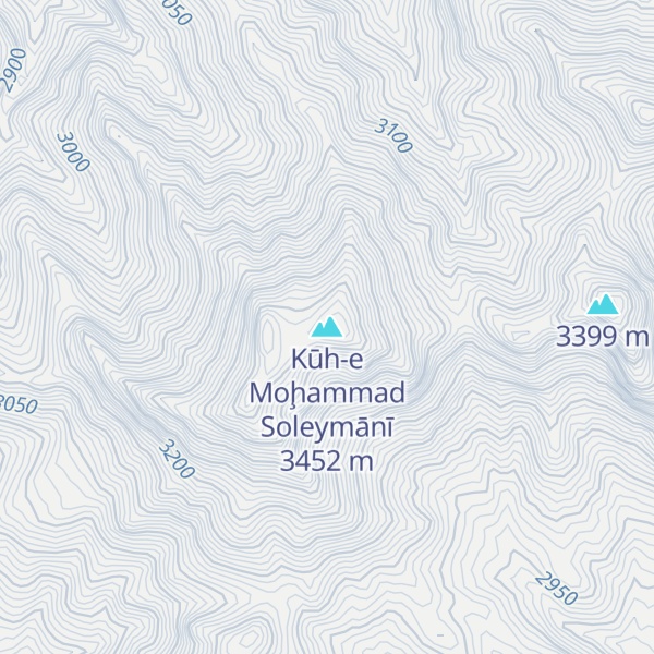 Map of Kūh-e Moḩammad Soleymānī