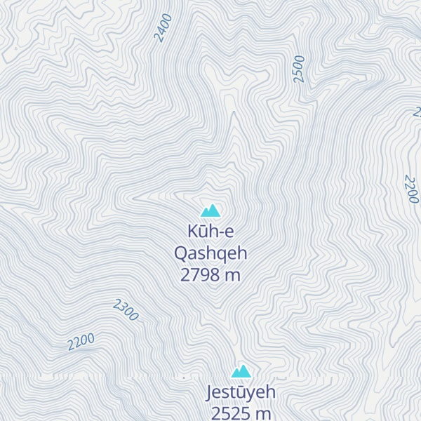 Map of Kūh-e Qashqeh