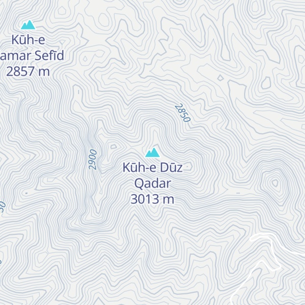 Map of Kūh-e Dūz Qadar