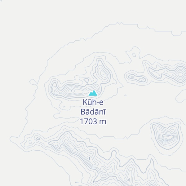 Map of Kūh-e Bādānī