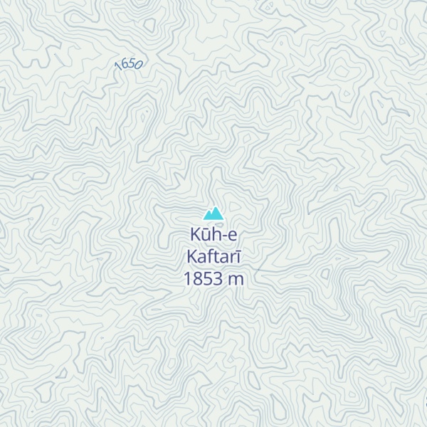 Map of Kūh-e Kaftarī