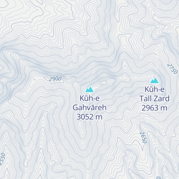 Map of Kūh-e Gahvāreh