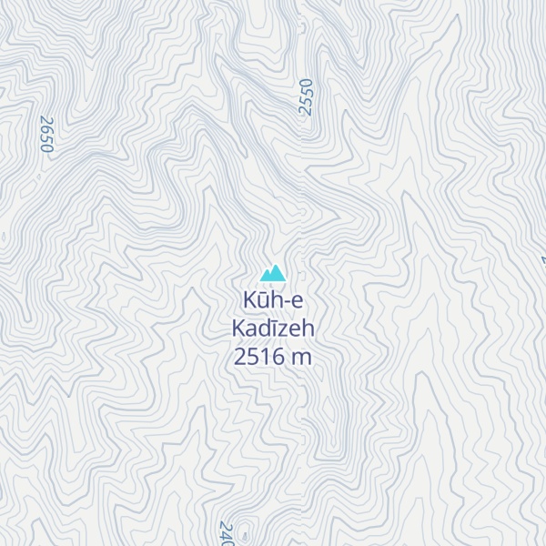 Map of Kūh-e Kadīzeh