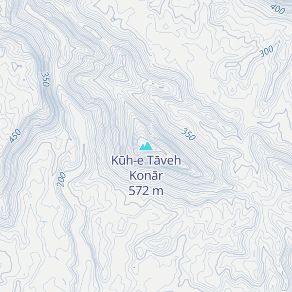 Map of Kūh-e Tāveh Konār