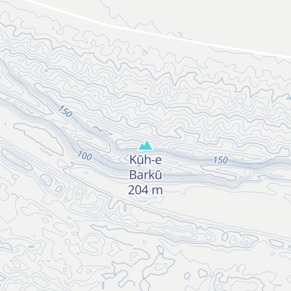 Map of Kūh-e Barkū