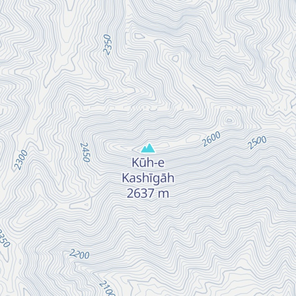 Map of Kūh-e Kashīgāh