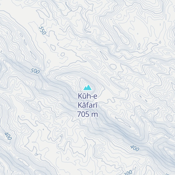 Map of Kūh-e Kāfarī