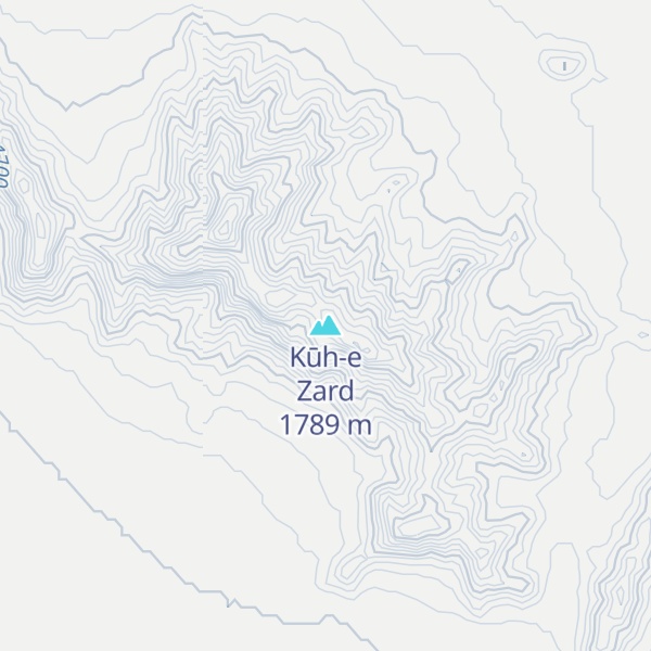Map of Kūh-e Zard