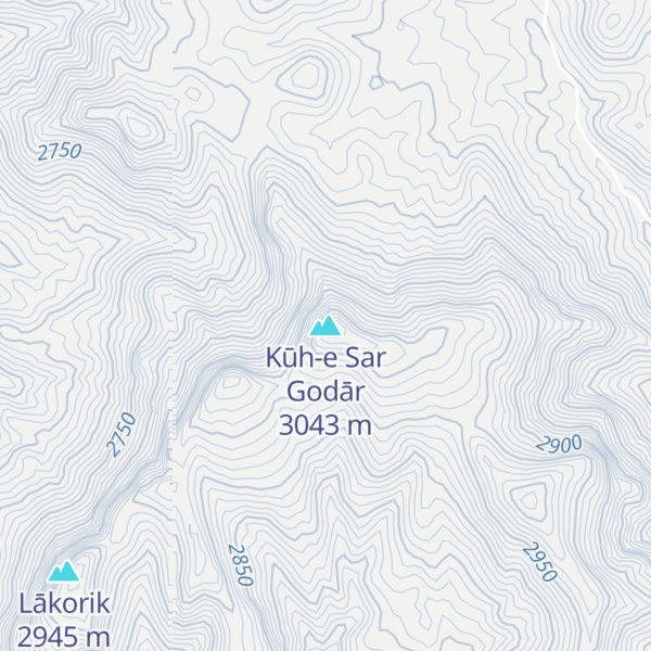 Map of Kūh-e Sar Godār