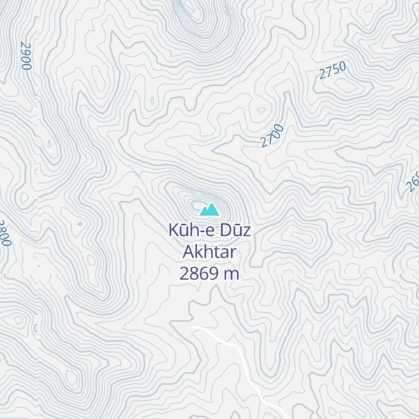 Map of Kūh-e Dūz Akhtar