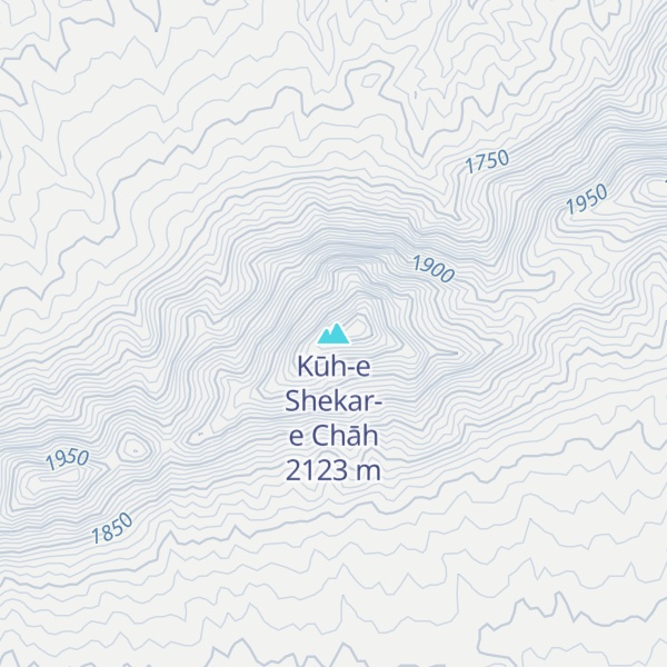 Map of Kūh-e Shekar-e Chāh