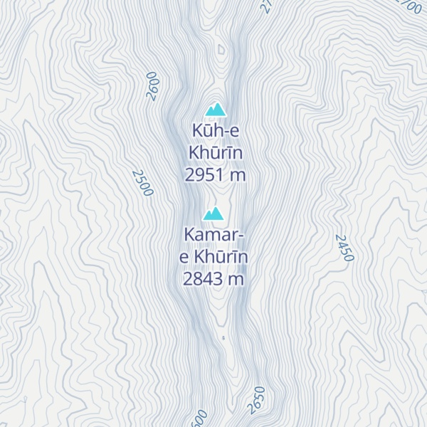 Map of Kamar-e Khūrīn