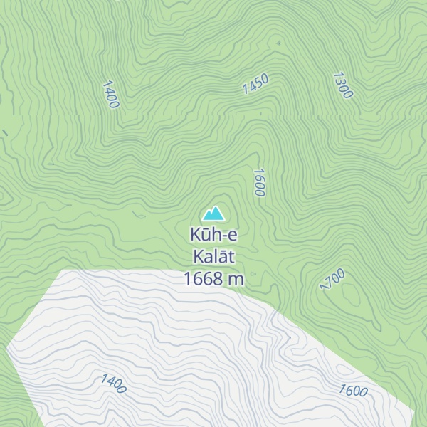 Map of Kūh-e Kalāt