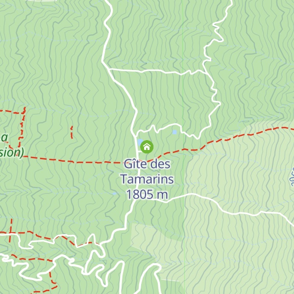 Map of Gîte des Tamarins