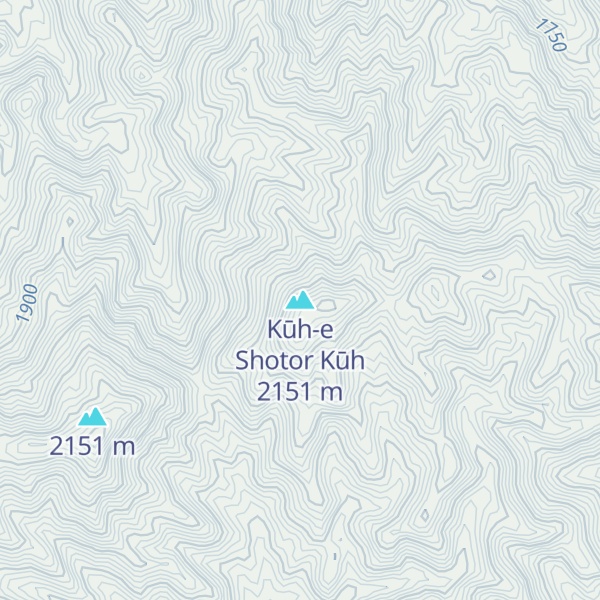 Map of Kūh-e Shotor Kūh
