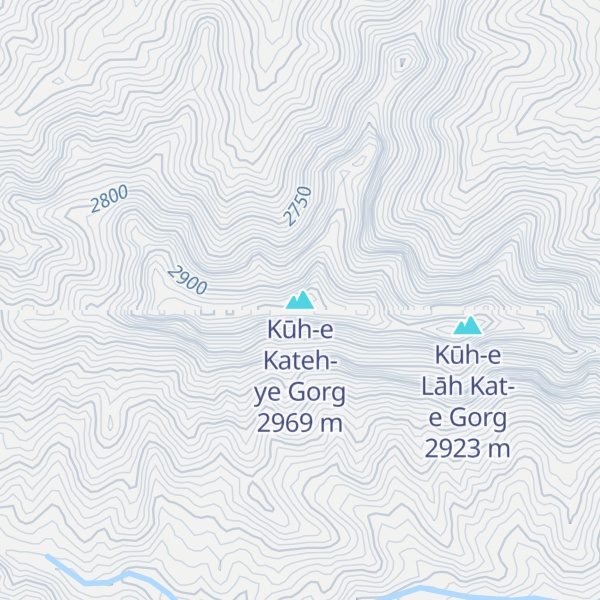 Map of Kūh-e Kateh-ye Gorg