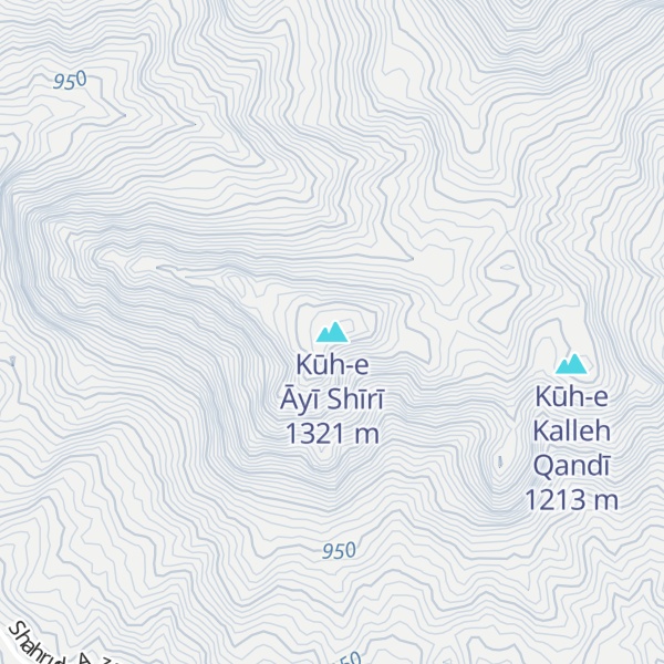 Map of Kūh-e Āyī Shīrī