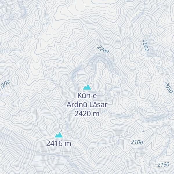 Map of Kūh-e Ardnū Lāsar